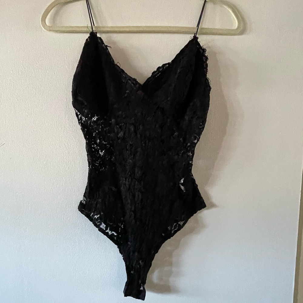 Black laze body suit
